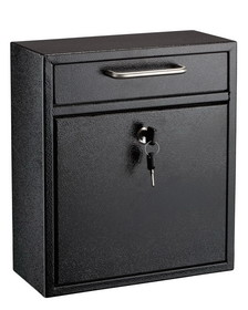 Adir Corp. 631-05-BLK-KC Medium Ultimate Drop box with key and combination lock. Black