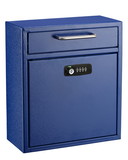 Adir Corp. 631-05-BLU-KC Medium Ultimate Drop box with key and combination lock. Blue