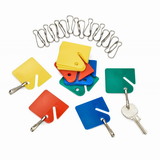 Adir Corp. 689-20-COLORED Hanging Key Tags with Snap Hooks 20-Pack, Assorted