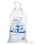 Alpine Industries A1-10-200 10 lb. Clear Plastic Ice Bag with Cotton Drawstring, 1.5 mil - 200 Bags