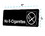 Alpine Industries ALPSGN-17 No E-Cigarettes Sign, 3"x9"
