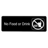 Alpine Industries ALPSGN-22 No Food or Drink Sign, 3