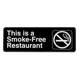 Alpine Industries ALPSGN-23 This is a Smoke-Free Restaurant Sign, 3