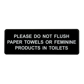 Alpine Industries ALPSGN-31 Please Let Us Know If The Restroom Needs Attention Sign, 3"x9"