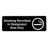 Alpine Industries ALPSGN-33 Smoking Permitted in Designated Areas Only Sign, 3