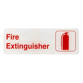 Alpine Industries ALPSGN-34 Fire Extinguisher Sign, 3"x9"