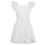 Aspire Kitchen Apron for Women Retro Cotton Frilly Maid Apron Vintage Costume Christmas Party Gift, White