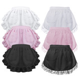 Aspire Toddler's Maid Costume Waist Apron,Lace Cotton Half Apron