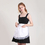Aspire Toddler's Maid Costume Waist Apron, Christmas Lace Cotton Half Apron with Two Pockets