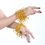 BellyLady Belly Dance Gold Elastic Bracelets / Wrist Bands, Price/Pair