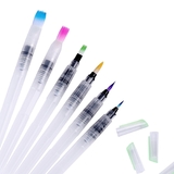 Muka Set of 6 Watercolor Painting Brush Pens Multi-Purpose Water Soluble Colored Pencils