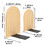 Aspire 1 Pair Small Beech Bookends, Non-Slip Book Ends for Heavy Books, Wood Book Stand Supports for Shelves and Books