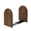 Aspire 1 Pair Small Black Walnut Bookends, Non-Slip Book Ends for Heavy Books, Wood Book End Supports for Shelves and Books