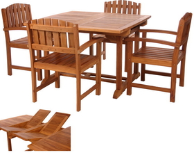 All Things Cedar TD72-20 5pc. Butterfly Dining Chair Set