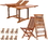 All Things Cedar TD72-22 9pc. Butterfly Folding Chair Set, Price/each