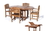 All Things Cedar TE70-20 5pc. Oval Dining Chair Set, Price/each