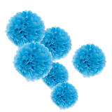 Aspire 60 Pcs Paper Pom Poms Tissue Paper Flowers 3 Sizes for Wedding Party Outdoor Decoration
