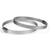 AC Infinity Stainless Steel Duct Clamps, 4-Inch, Two Pack