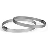 AC Infinity Stainless Steel Duct Clamps, 6-Inch, Two Pack