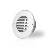 AC Infinity Wall-Mount Duct Grille Vent, White Steel, 4-Inch