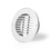 AC Infinity Wall-Mount Duct Grille Vent, White Steel, 6-Inch