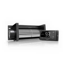 AC Infinity AIRBLAZE T10, Fireplace Blower Fan 10&quot; with Temperature and Humidity Controller