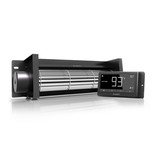 AC Infinity AIRBLAZE T12, Fireplace Blower Fan 12" with Temperature and Humidity Controller