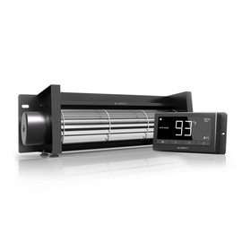 AC Infinity AIRBLAZE T12, Fireplace Blower Fan 12&quot; with Temperature and Humidity Controller