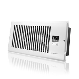 AC Infinity AIRTAP T4, Quiet Register Booster Fan System, White, for 4" x 10" Registers