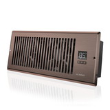 AC Infinity AIRTAP T4, Quiet Register Booster Fan System, Brown Bronze, for 4