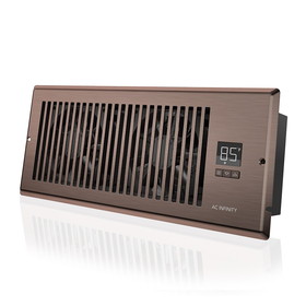 AC Infinity AIRTAP T4, Quiet Register Booster Fan System, Brown Bronze, for 4" x 12" Registers