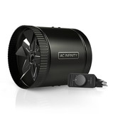 AC Infinity RAXIAL S8, Inline Booster Duct Fan with Speed Controller, 8-Inch