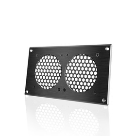 AC Infinity Cabinet Passive Ventilation Grille Black, 8 Inch