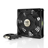 AC Infinity AXIAL 1225, Muffin 120V AC Cooling Fan, 120mm x 120mm x 25mm, Low Speed