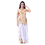 BellyLady 6-Pieces Professional Gypsy Trial Belly Dancing Costume, Gold Sequined Halter Bra & Belt & Skirt Set, Dancing Accessories Included