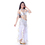BellyLady 6-Pieces Professional Gypsy Trial Belly Dancing Costume, Silver Sequined Halter Bra & Belt & Skirt Set, Dancing Accessories Included