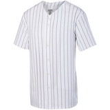 Augusta Sportswear 1686 Youth Pinstripe Full Button Baseball Jersey