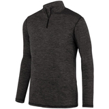 Augusta Sportswear 2955 Intensify Black Heather 1/4 Zip Pullover
