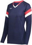 High Five 342243 Girls TruHit Tri-Color Long Sleeve Jersey