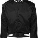 Custom Augusta Sportswear 3610 Satin Baseball Jacket/Striped Trim