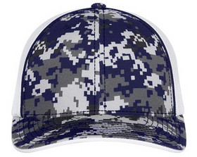 Pacific Headwear 408M Digi Camo Trucker Flexfit Cap