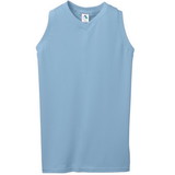 Augusta Sportswear 556 Ladies Sleeveless V-Neck Poly/Cotton Jersey