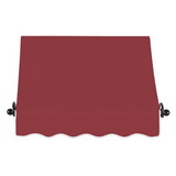 Awntech 3 ft Charleston™ Fixed Awning (40.5 in W x 36 in H x 36 in Proj), Burgundy