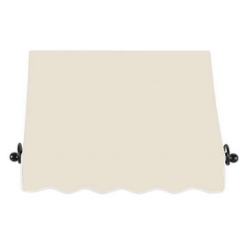 Awntech 4 ft Charleston&#153; Fixed Awning (52.5 in W x 18 in H x 36 in Proj), Linen