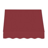 Awntech 3 ft Dallas Retro™ Fixed Awning (40.5 in W x 31 in H x 24 in Proj), Burgundy