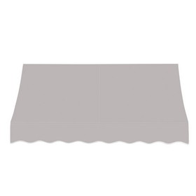 Awntech 6 ft Nantucket&#153; Fixed Awning (76.5 in W x 56 in H x 48 in Proj), Gray Light