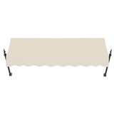 Awntech 10 ft New Orleans™ Fixed Awning (124.5 in W x 56 in H x 32 in Proj), Linen