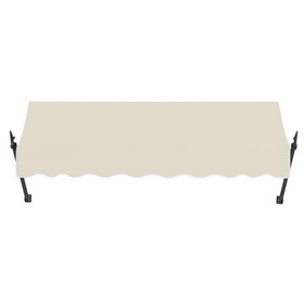 Awntech 10 ft New Orleans&#153; Fixed Awning (124.5 in W x 56 in H x 32 in Proj), Linen