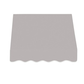 Awntech 4 ft San Francisco&#153; Fixed Awning (52.5 in W x 44 in H x 24 in Proj), Gray Light