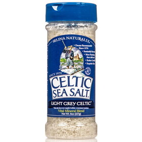 Celtic Sea Salt Sea Salt Shaker, Light Grey